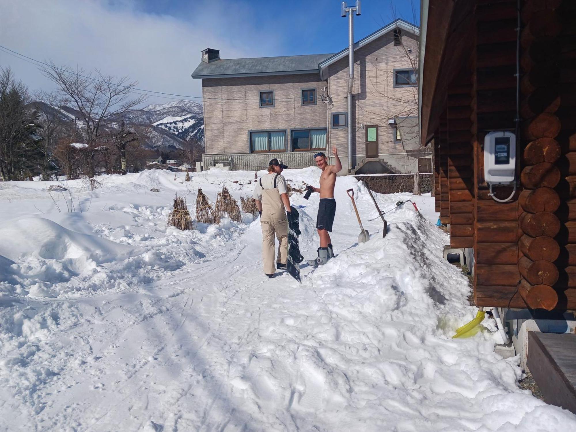 Log Cottage Villa Happo Hakuba Buitenkant foto