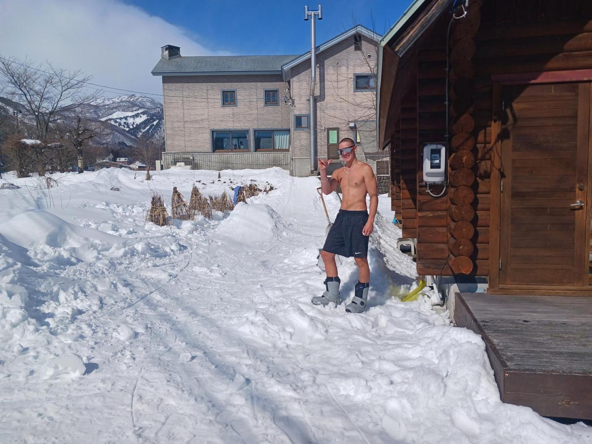 Log Cottage Villa Happo Hakuba Buitenkant foto